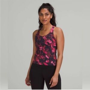 Lululemon Cool Racerback Short Tank Nulu Intensity Pink Blossom Multi